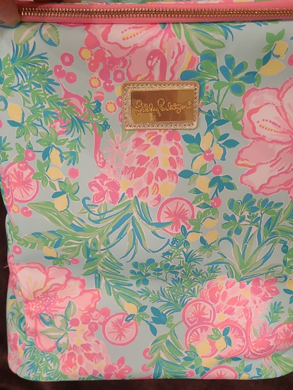 💗 NWT Lilly Pulitzer Flamingo Cooler / Wine Carrier - Picture 2 of 8